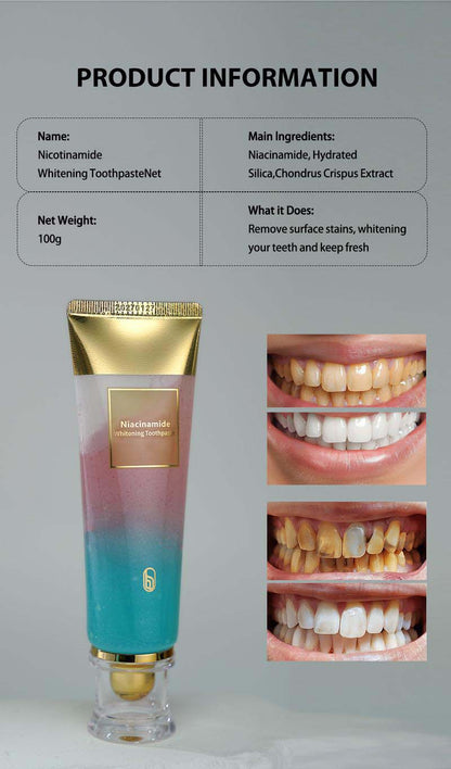Crystaloxy™️Niacinamide Triple Whitening Toothpaste (Pack Of 2)