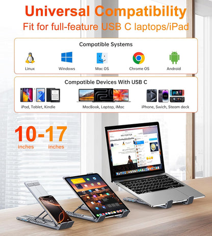 Premium USB Laptop Docking Station Stand