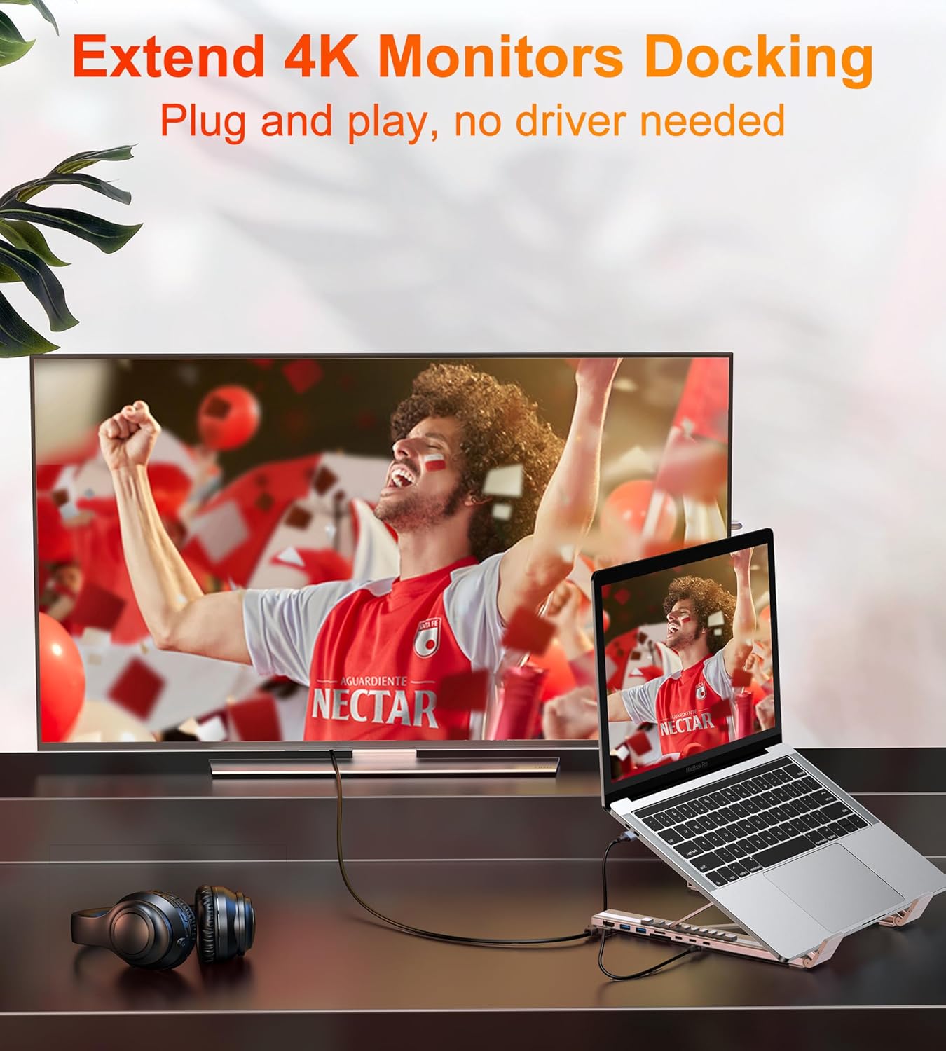 Premium USB Laptop Docking Station Stand
