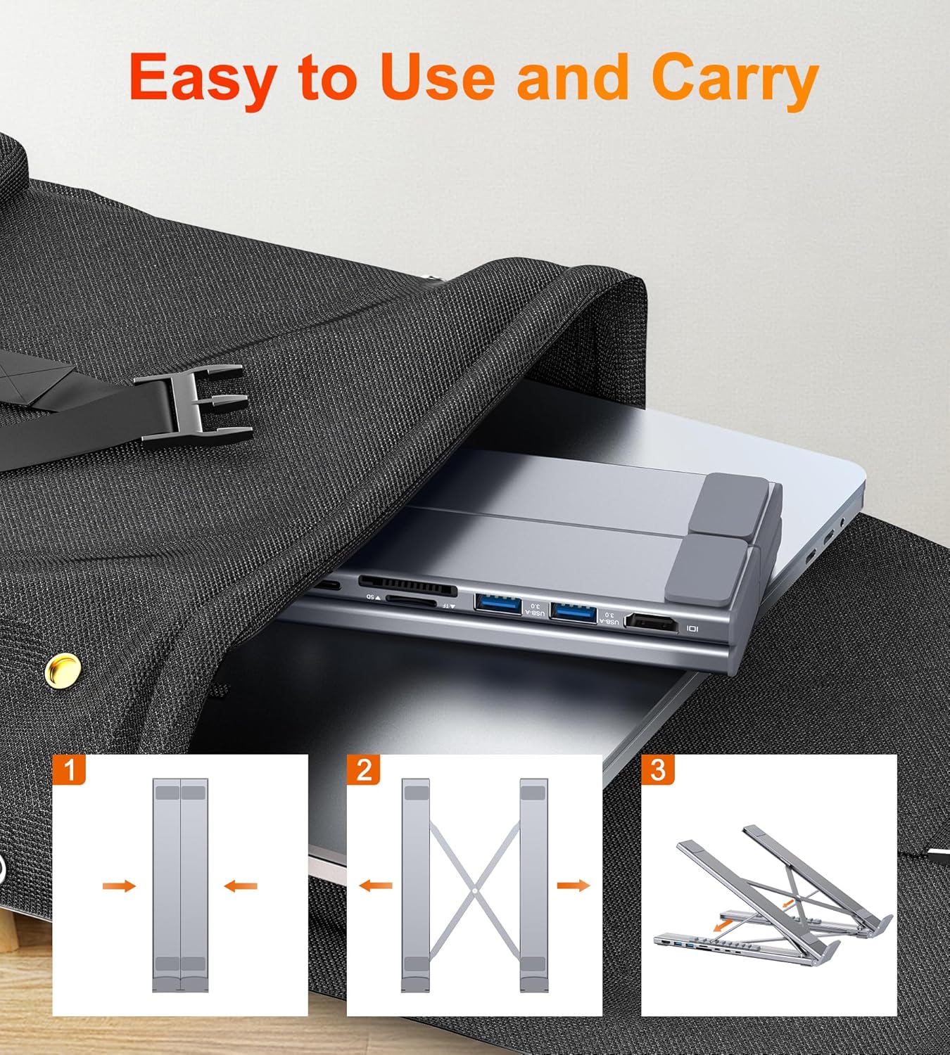 Premium USB Laptop Docking Station Stand