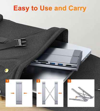 Premium USB Laptop Docking Station Stand